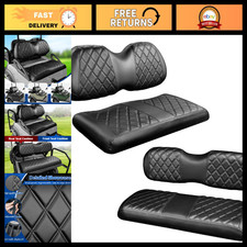 4-Piece Diamond Golf Cart Seat Covers for Club Car Precedent - Durable & Stylish picture