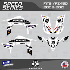 Graphics Kit for YAMAHA YFZ 450R 2009-2013 16 MIL Speed Series - White picture