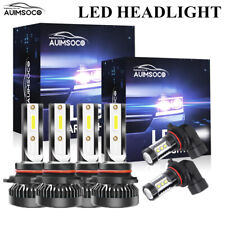 Combo 9005+9006+H10 LED Headlight and Fog Light Bulbs Kit High & Low Beam White picture