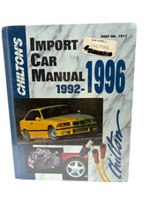 CHILTON'S IMPORT CAR REPAIR MANUAL 1992-1996 SERVICE EDITION #7917 