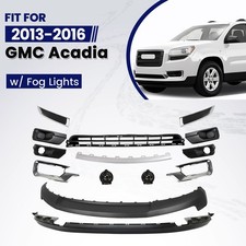 For 2013-2016 GMC Acadia Front Lower Bumper Cover Lower Grille Kit w/ Fog Lights picture
