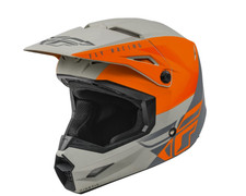 Fly Racing Kinetic Drift Matte Gray/Orange Helmet XS 53-54cm Straight Edge picture