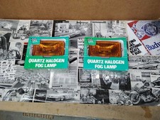 NEW old Stock Vintage SEARS QUARTZ HALOGEN AMBER AUXILIARY FOG LIGHT  picture