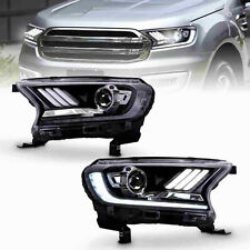 VICTOCAR LED DRL Headlights Head Lamps Projector Set For Ford Ranger 2016-2021 picture