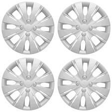 4 New 2012-15 Toyota Yaris 15' hubcaps Wheel Rim Covers Snap On 4 Bolt Lug Hubs picture