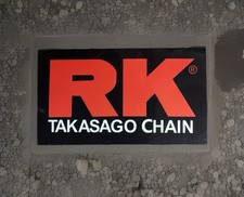 RK Takasago Chains sticker. *Glossy* Size. 2.75”X 1.5”inch.  W/Tracking picture