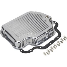 GM TH400 Polished Finned Aluminum Transmission Pan: Enhanced Cooling Design picture