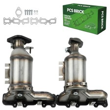 2PCS Front Catalytic Converter For 2013-2019 Ford Explorer/Flex/Taurus,  3.5L picture