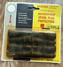 vintage richards mfg weatherproof spark plug protectors  no. DB-88BP accessory picture