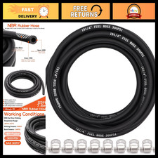 25FT Rubber Fuel Hose Line 1/4