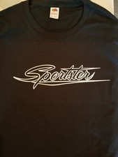1970's Harley Davidson Motorcycle Bike T Shirt Sportster Black L or XL picture