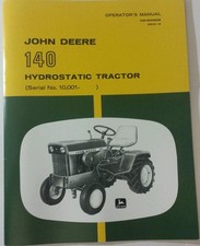 NEW 1969 JOHN DEERE 140 OPERATOR'S MANUAL  picture