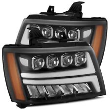 For 07-13 Chevrolet Suburban Avalanche Nova Jet Black LED Headlights Headlamps picture