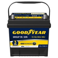 Automotive Battery 12V 55AH 650CCA Group 35 Goodyear 35-AGM Rechargeable picture
