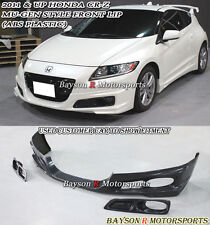 Fits 11-12 Honda CR-Z Mu-gen Style Front Lip + Fog Covers (ABS) picture