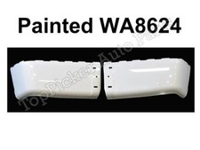 NEW Painted Summit White WA8624 Rear Bumper End Set For 07-14 Silverado W/O Hole picture
