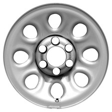 17x7.5 8 Slot Refurbished Steel Wheel Painted Flat Silver 560-08069 picture