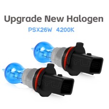 Pair P13W 4200K Halogen 12278 PSX26W 12V 26W Bulb DRL Daytime Running Fog Light picture
