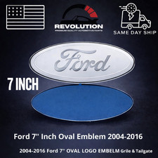 7INCH FORD EMBLEM FRONT GRILLE TAILGATE BADGE WHITE LOGO ESCAPE EXCURSION TAURUS picture