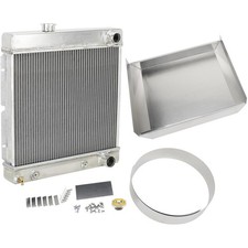 Small Universal Short Vertical Aluminum Radiator, RH w/Shroud picture