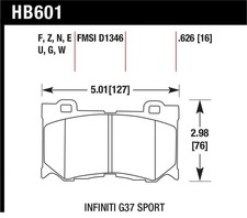 Hawk DTC-30 Front Brake Pads HB601W.626 picture