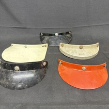 Set Of 5 Vintage Motorcycle Helmet Visors #0331 picture