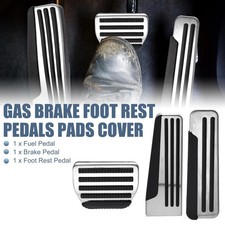 3pcs Gas Brake Foot Rest Pedals Cover for Infiniti Q50 Q50L QX70 Q70 Q60 2011-21 picture