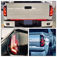 Smoke LED Tail Lights For 2014-2021 Toyota Tundra DRL Brake Lamps Left+Right picture