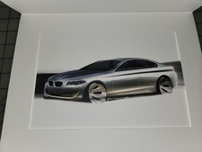 BMW Concept Sedan Brochure Sketch Sheet Original picture