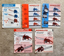 Vintage Homelite Chainsaw Gear, Solid State Ignition, Etc. Brochure Lot Of 5 picture