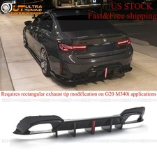 For 2019-2022 BMW 3-Series 330i M340i G20 M Sport Rear Diffuser LED picture