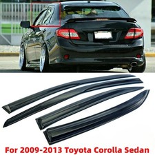 For 2009-2013 Toyota Corolla Sedan JDM Mugen Style Window Visors Sun Rain Guards picture