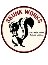 4 inch Lockheed Martin skunk works Stealth 117 inch full color Decal Sticker picture