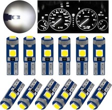 Long-Lasting T5 LED Bulbs, 12V Bright White - Perfect for Auto Dashboard Use picture