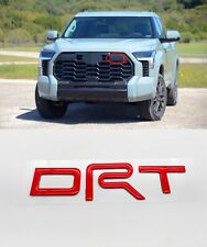 Red RAISED UPPER GRILLE TRD LETTERS FOR TOYOTA TUNDRA 2022 - 2024 picture