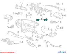 Jaguar 2000-2002 Jaguar S-Type Defroster Vent XR813266AEK picture