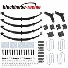 Tandem Trailer Axle Suspension Kit 3500lb 4 Leaf Springs U-bolt & Hanger Kit picture