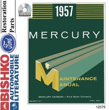1957 Mercury Mercury Factory Shop Service Manual CD picture