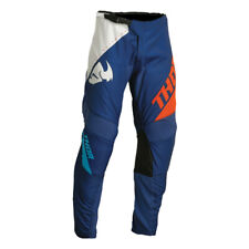 Thor Sector Edge Navy Blue and Orange MX Off Road Pants Men's Sizes 28 - 46 picture