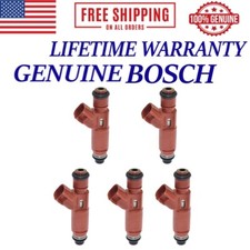 OEM 5X Bosch Fuel Injectors Fits 1998-2007 Volvo V70 #9470229 picture