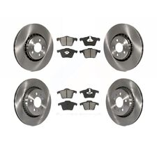 K8S Front Rear Disc Rotors & Metallic Brake Pads for 2003-2014 Volvo XC90  336mm picture