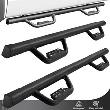 Running Board Fit 2002-2008 Dodge Ram 1500 Quad Cab Black Drop Rail Bar BOC picture