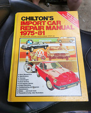 CHILTON'S IMPORT CAR REPAIR MANUAL 1975-81, Good Condition picture