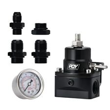 AN8/8/6 Fuel Inject Regulator With Boost Gauge High Pressure 8AN BLACK picture