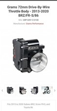 GRAMS PERFORMANCE 72MM THROTTLE BODY FOR 2012+ SCION FRS SUBARU BRZ G09-12-0100 picture