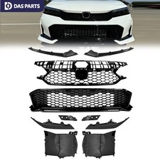 Front Upper Lower Bumper Grill For 2025-2026 Honda Civic Glossy Black FL5 Style picture