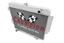 66 67 68 69 Dodge Charger Champion 3 Row Aluminum Radiator CC1640 picture