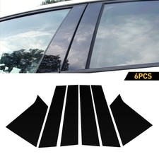 6pc Glossy Black Posts Pillar Trim Door For Chevrolet 2016-2021 Malibu US Stock picture