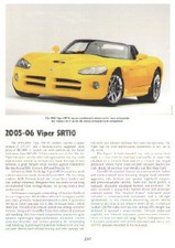 2005 2006 Dodge Viper SRT-10 Roadster Article - Must See  picture