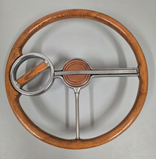 RARE 1940s Chevrolet SPINNER Steering Wheel w/ Accessory Stock Wood Accents picture